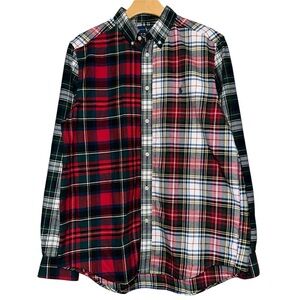 Ralph Lauren XL 18 20 Red Green Plaid Performance Flannel Button Down Shirt